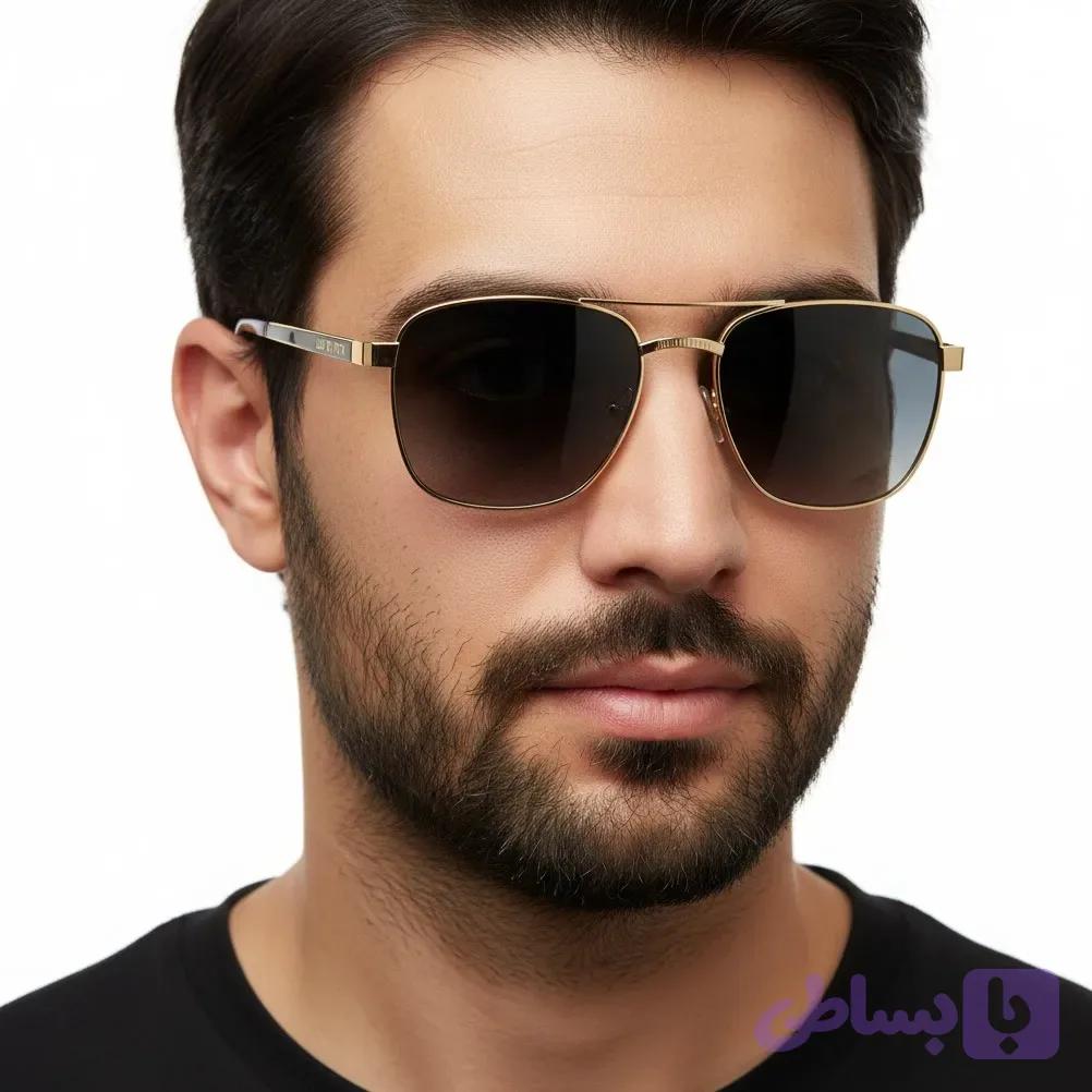 عینک آفتابی لویی ویتون دو پل فلزی یونیسکس یووی 400