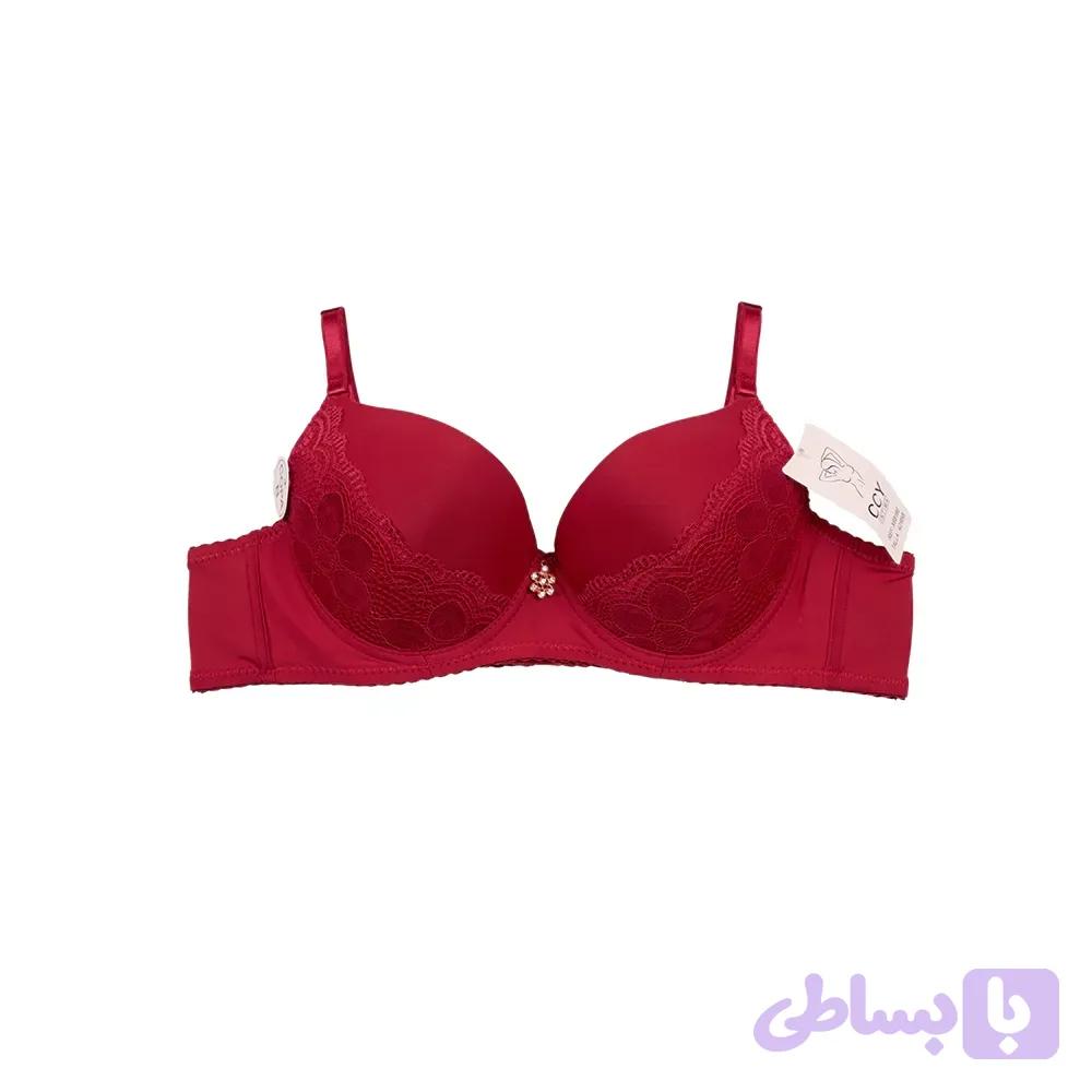 سوتین اسفنجی فنردار جکدار بغل دانتل ماساژوری زنانه