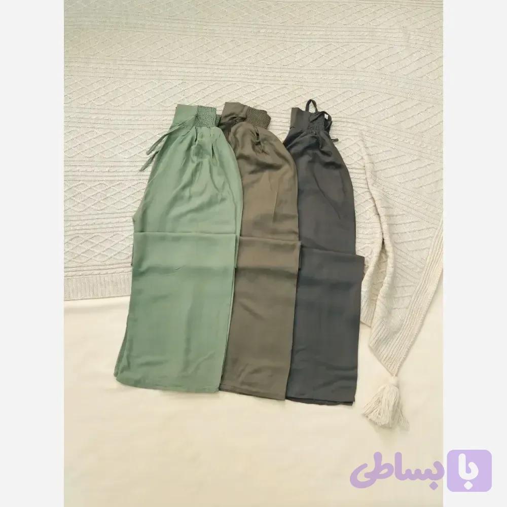 شلوار بگ نخی صوفیا قد 100 سانت