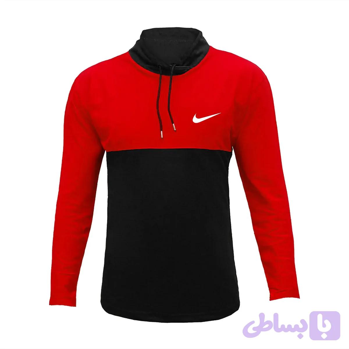 تیشرت آستین بلند مردانه طرح Under یقه ایستاده جودون دو رنگ قرمز مشکی سایز L XL XXL