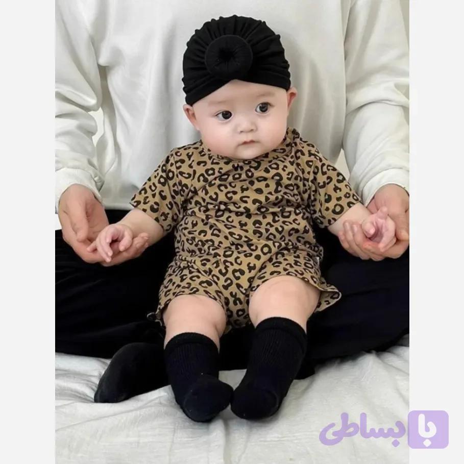 رامپر بیلر نوزادی وارداتی دخترانه و پسرانه مناسب تابستان سایز 3 تا 18 ماه