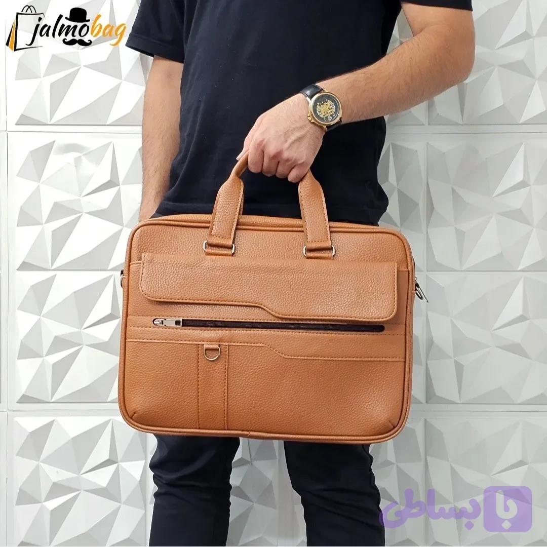 کیف اداری لپتاپی چرمی دستی و دوشی چرم صنعتی