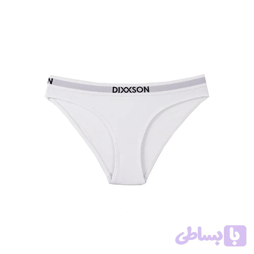 شورت زنانه نخ و پنبه ملانژ مدل بکلس فانتزی اسپرت DIXXSON