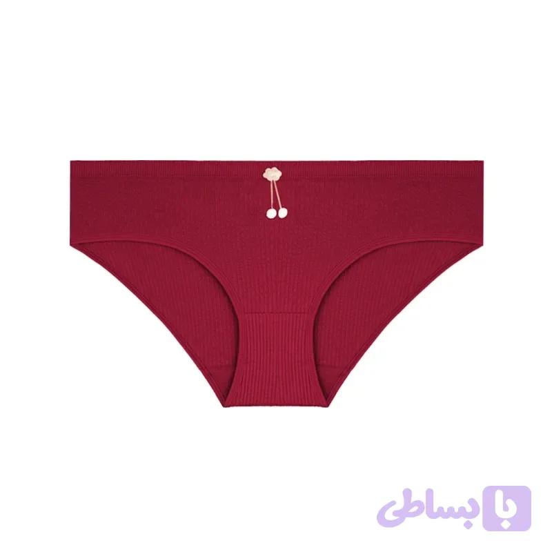شورت زنانه اسلیپ نخ پنبه کبریتی منگولهدار فری سایز