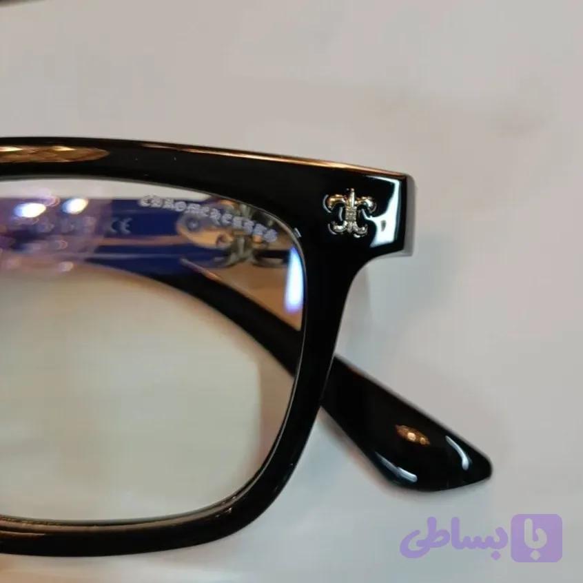 عینک طبی بلوکات و UV400 کروم هارتز فریم TR90 نرم و نشکن مناسب کامپیوتر و موبایل رنگ کرم