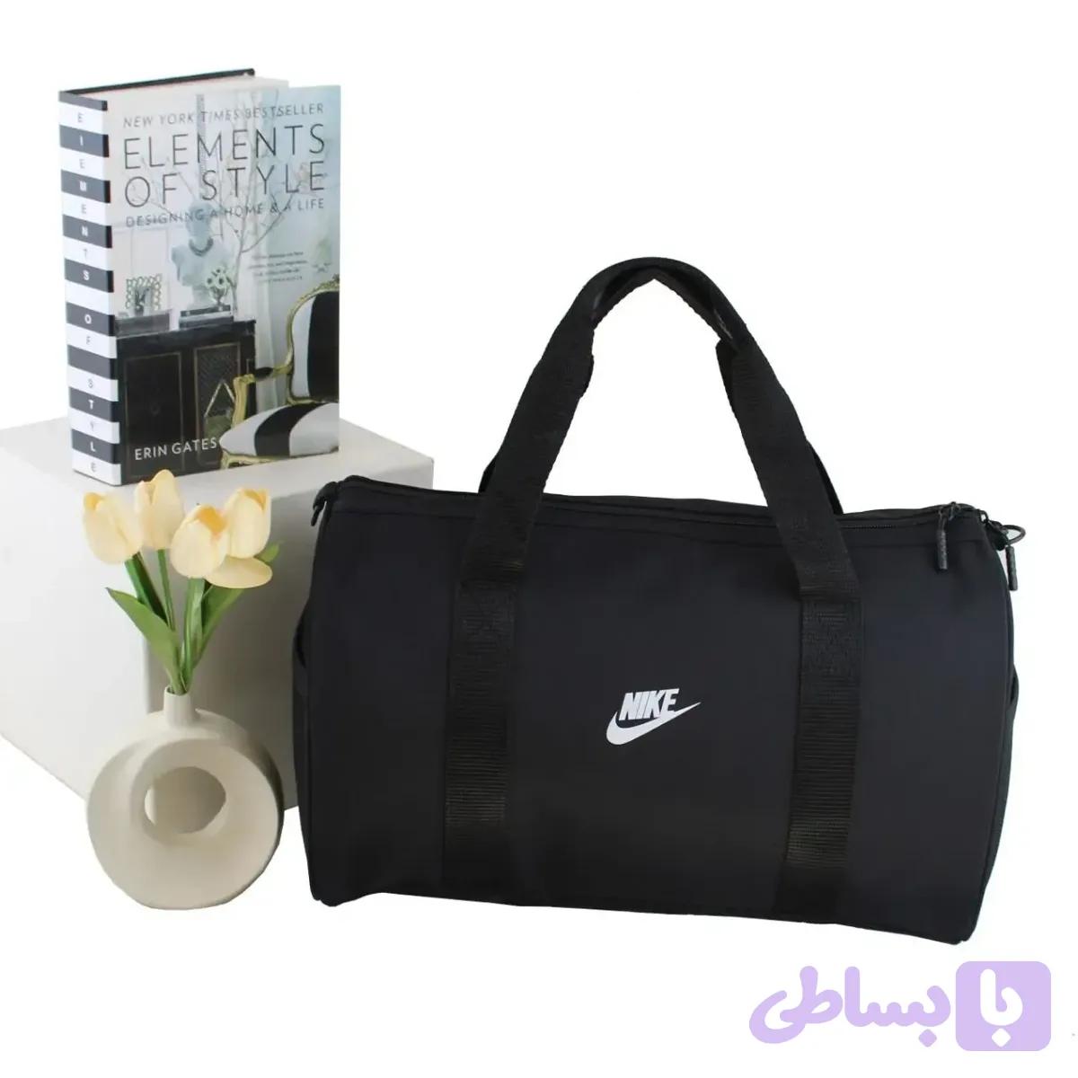 ساک ورزشی و اسپرت پارچه ای سه بند با ابعاد 41 در 32 سانتیمتر