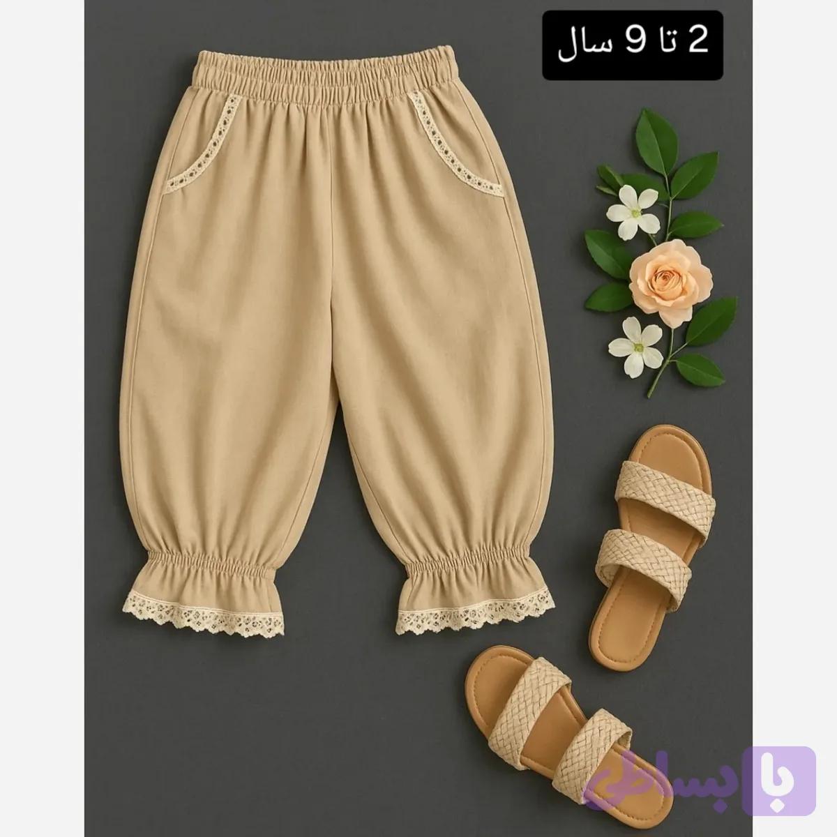 شلوارک زنانه لینن بلند آزاد و راحت با کیفیت عالی