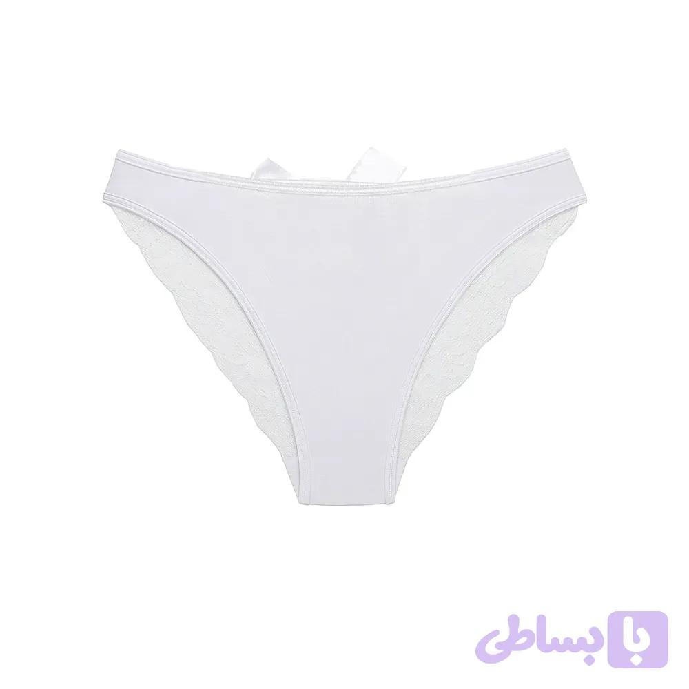 شورت توری پشت پاپیون لبه دالبری برند رونیا فری سایز اسلیپ