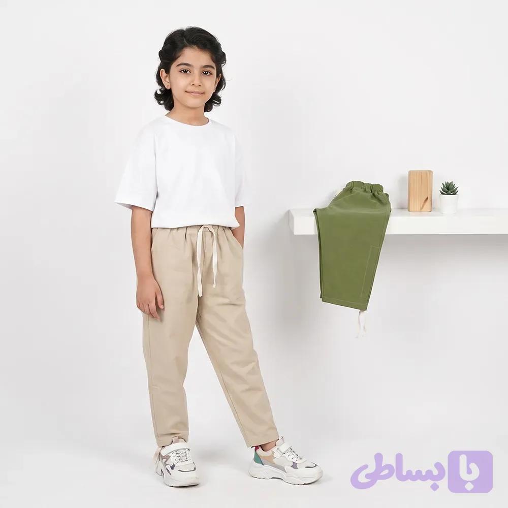 شلوار دخترانه لنین مام فیت 8 تا 11 سال