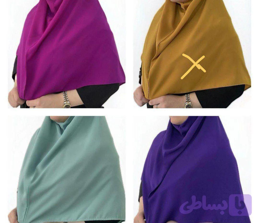 مقنعه کرپ کره ای