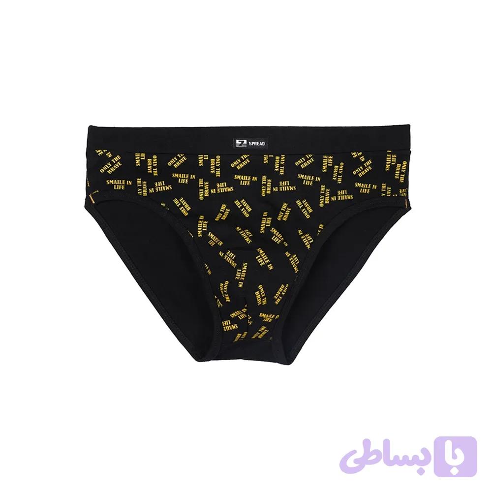 شورت مردانه اسلیپ نخ و پنبه طرح لاتین آتیس