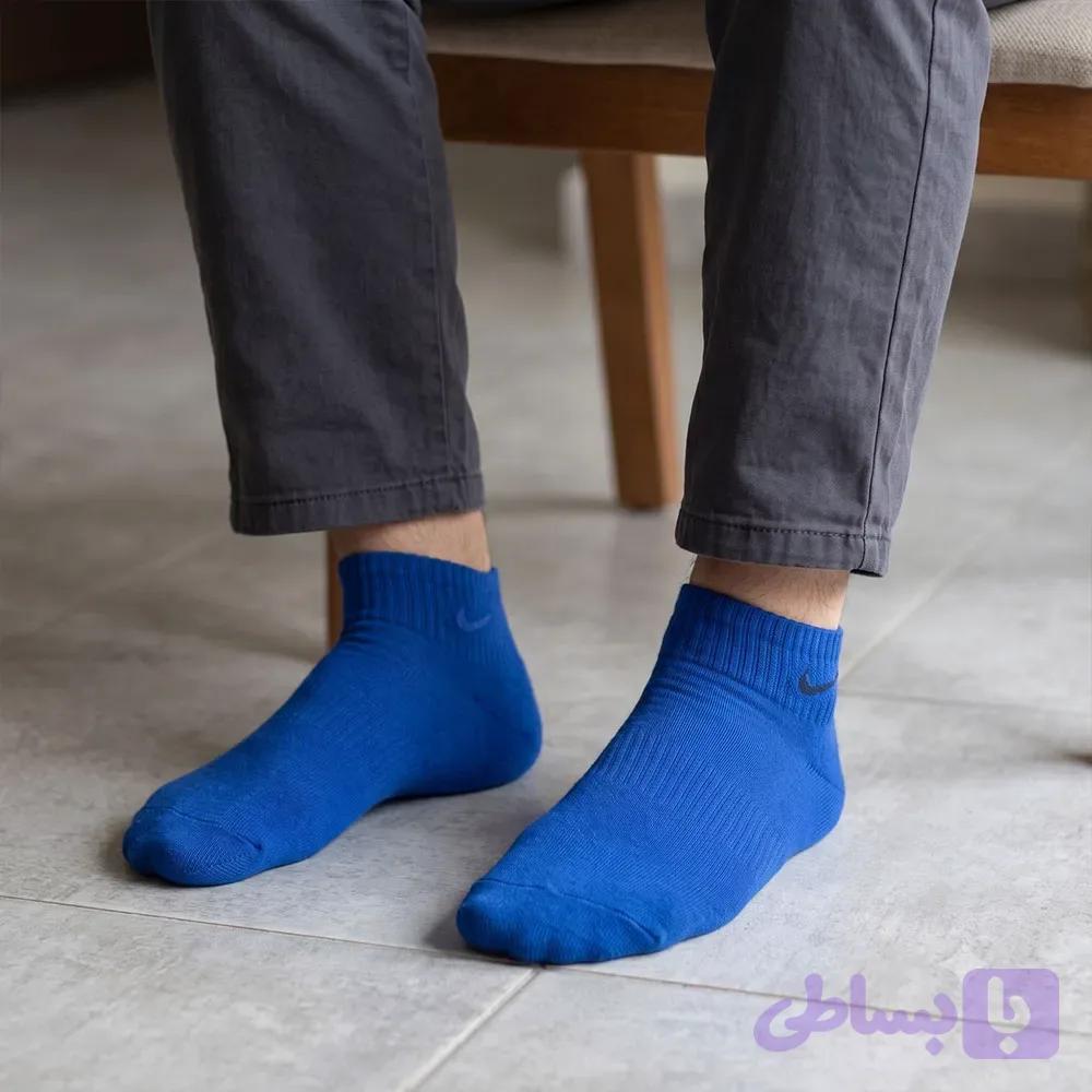 جوراب نیم ساق مردانه پنبه ای نایک سایز 40 تا 44