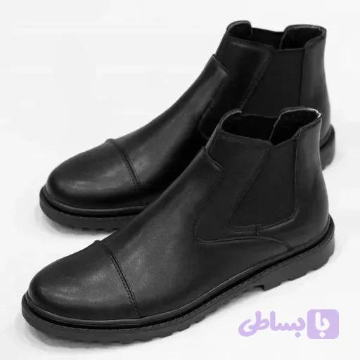 بوت چرم مردانه مدل Italy دوتیکه کشی سایز 40 تا 44