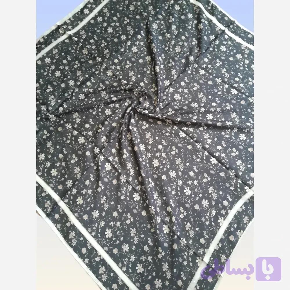 روسری نخی تابستانی گل ریز قواره 100 سانت