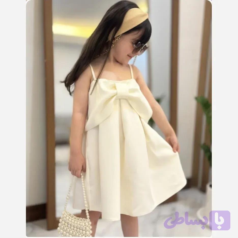 سارافون دخترانه مازراتی طرح پاپیون سایز 40 تا 60 رنگبندی متنوع