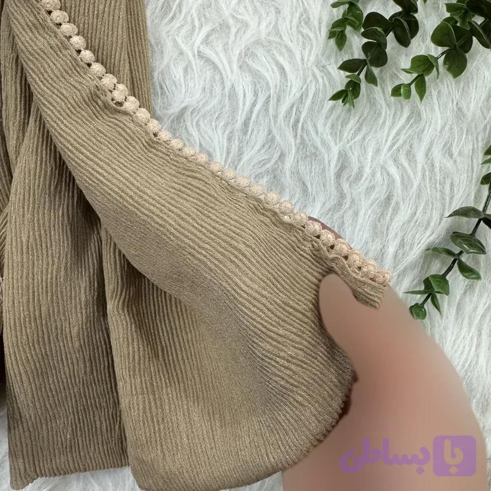 شال نخی ساده برشکا دور عدسی قواره 65 در 190 سانتی متر