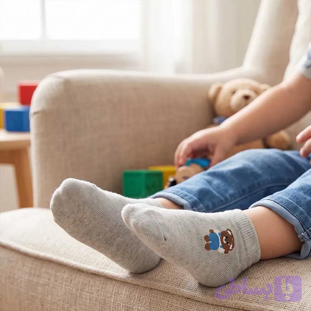 جوراب پسرانه پنبهای ایرانی