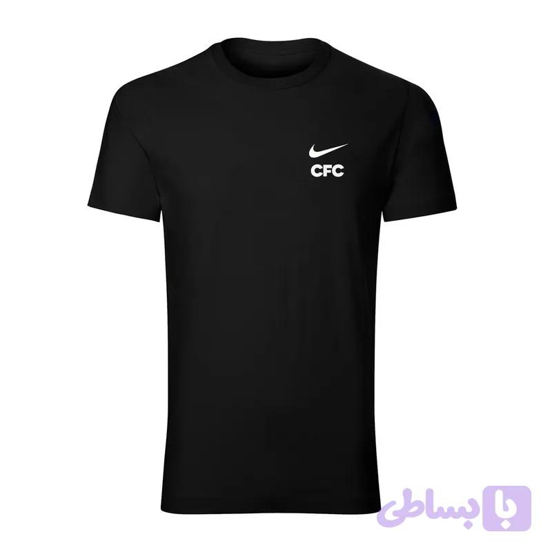 تی شرت آستین کوتاه مردانه نخ یقه گرد مشکی مدل UFC 66223