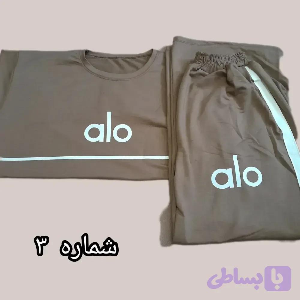 ست تیشرت و شلوار لش طرح تنیسی قواره دار سوپر پنبه