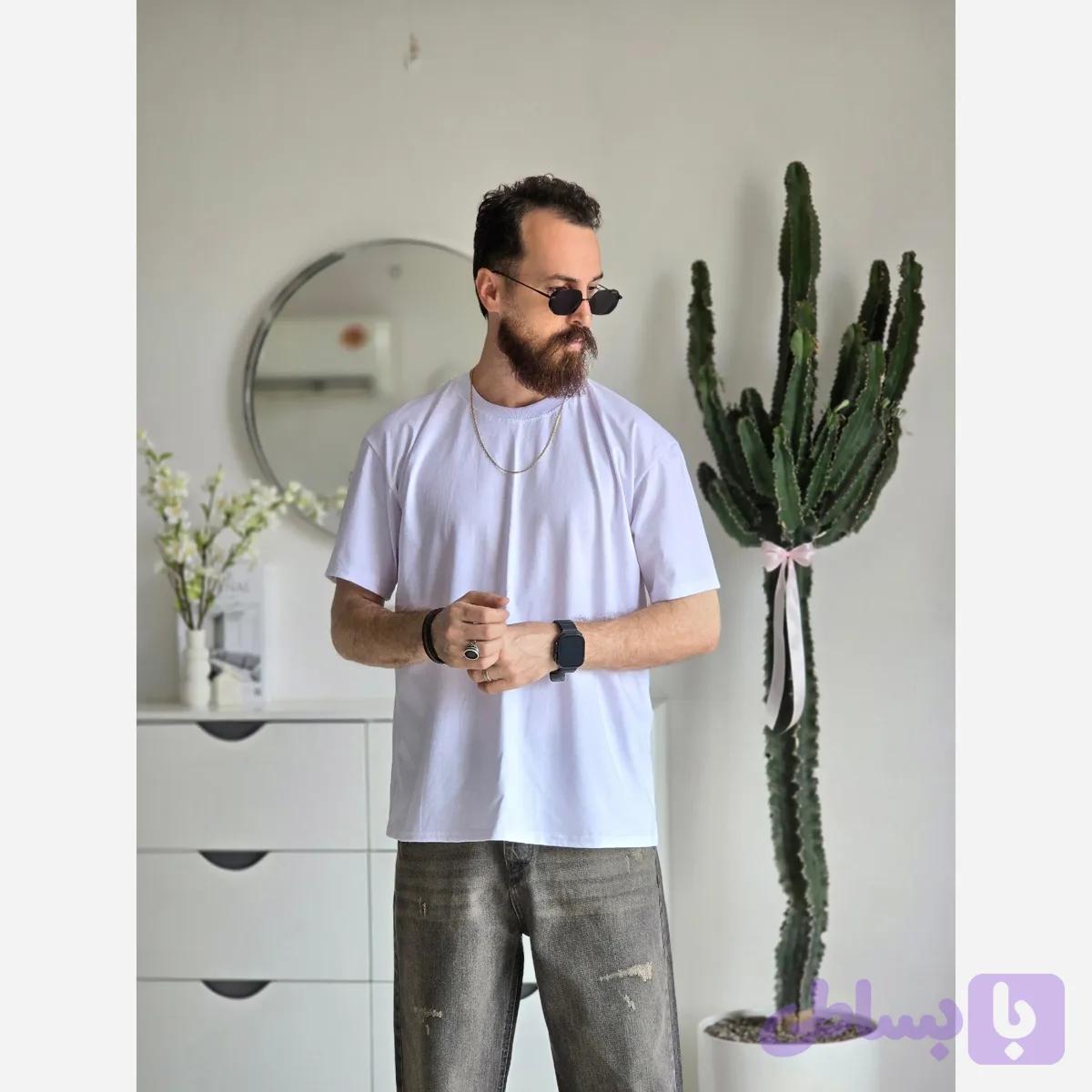تیشرت آستین کوتاه مردانه ساده پنبه ای خنک در رنگ بندی متنوع