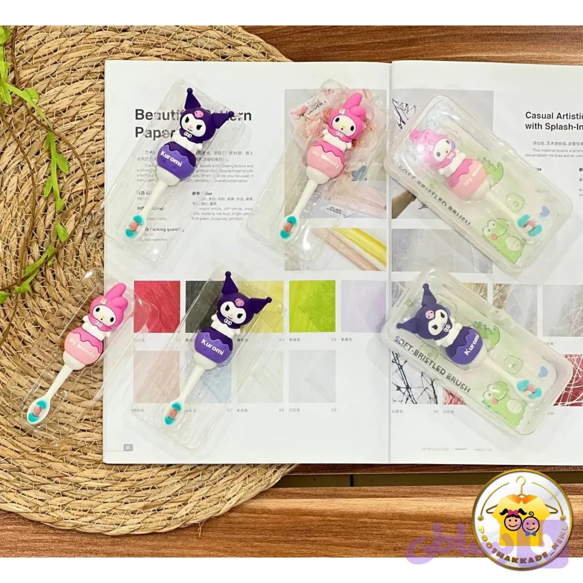 مسواک بچگانه طرح ملودی و کرومی با سری نرم