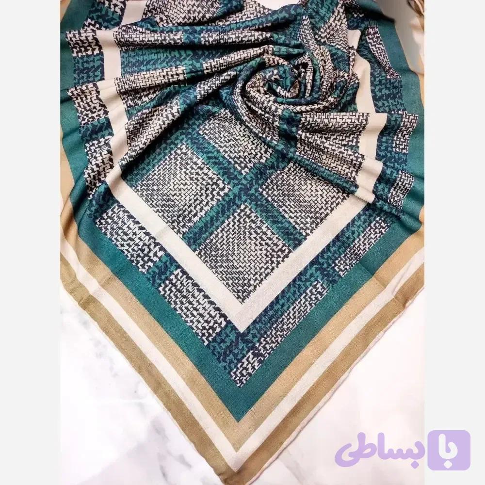 روسری مجلسی زنانه قواره 140 نخی دست دوز