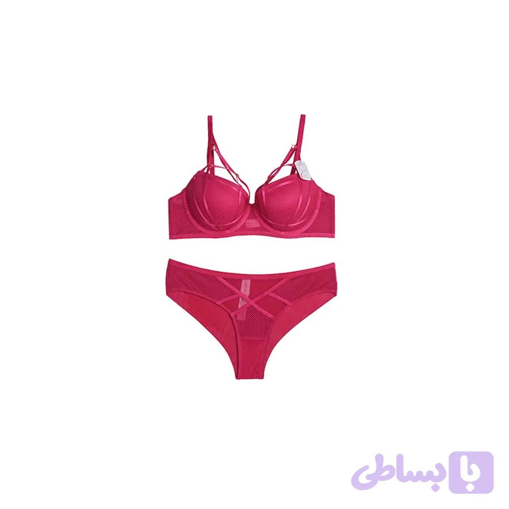 ست شورت و سوتین اسفنجی جک دار هارنس دار سلندی کاپ D