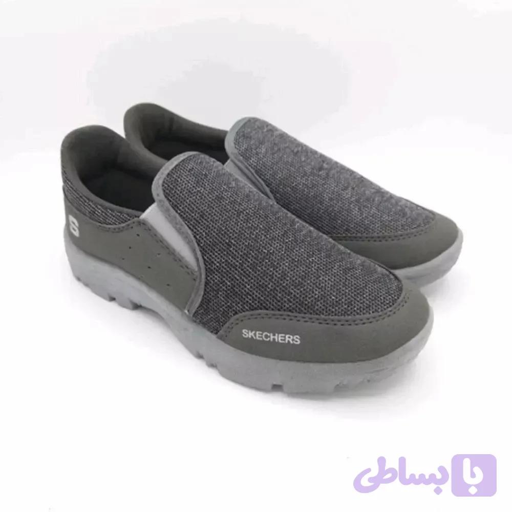 کفش راحتی اسکچرز مدل چکاوک با زیره PU سبک و قابلیت شستشو در ماشین لباسشویی سایز 36 تا 45