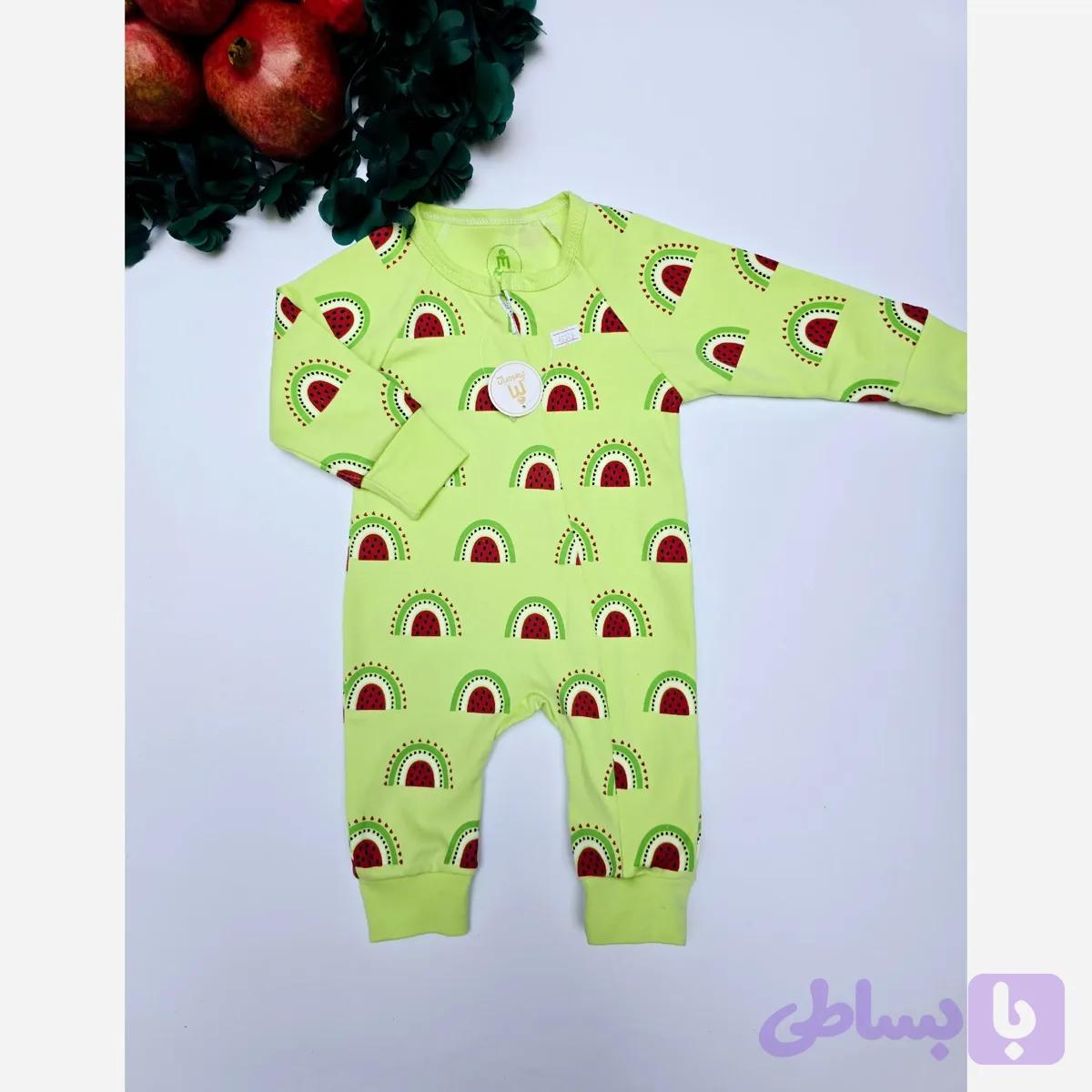 سرهمی نوزادی اسپورت پنبه دورو اعلا رنگ صورتی سایزبندی 1 تا 4