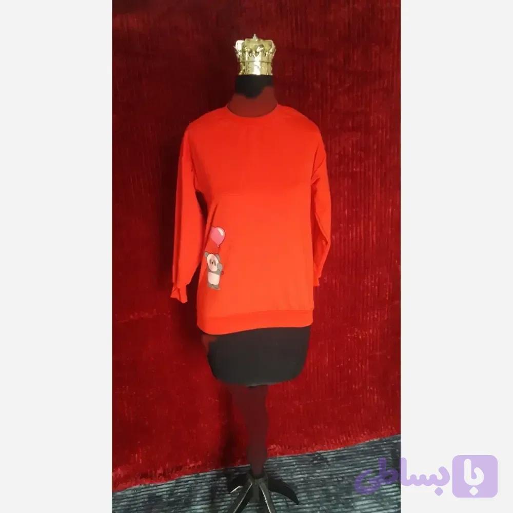 بلوز نخ پنبه زنانه طرح پاندا