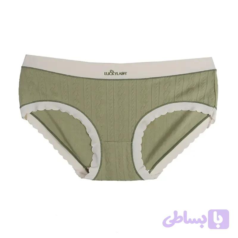 شورت زنانه اسلیپ طرح گندم LUCKYLADY نخ و پنبه فری سایز