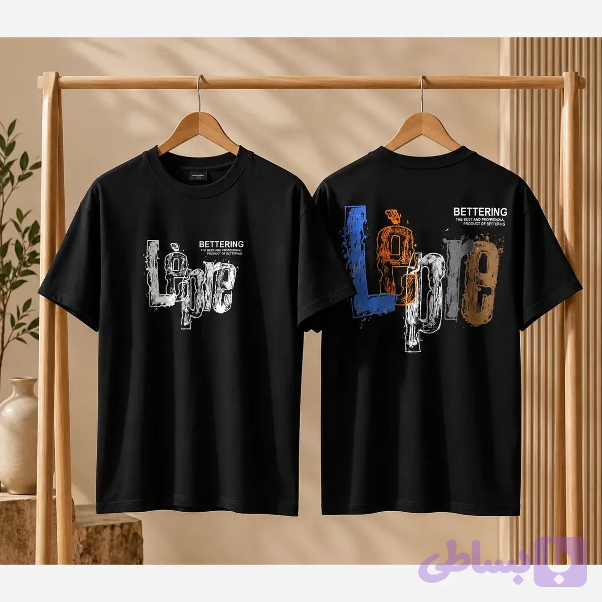 تیشرت مشکی محرمی اسپرت دخترانه و پسرانه سایز 3 تا 14 سال کد NGN5991