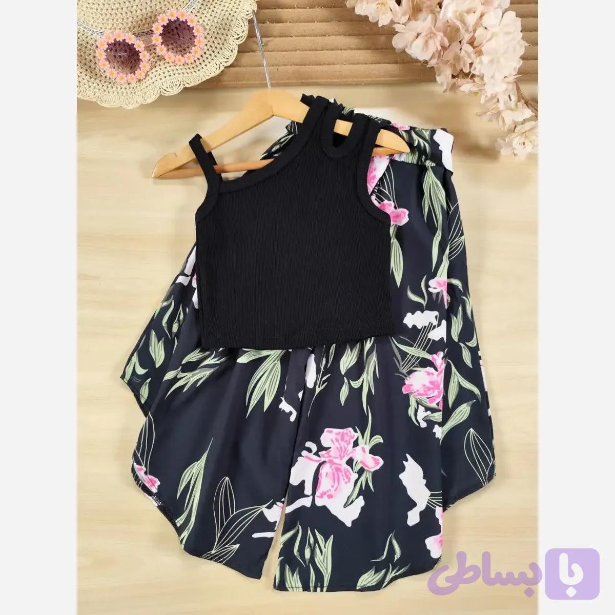 ست تاپ و شلوارک دخترانه کبریتی بوگاتی 2 تا 11 سال