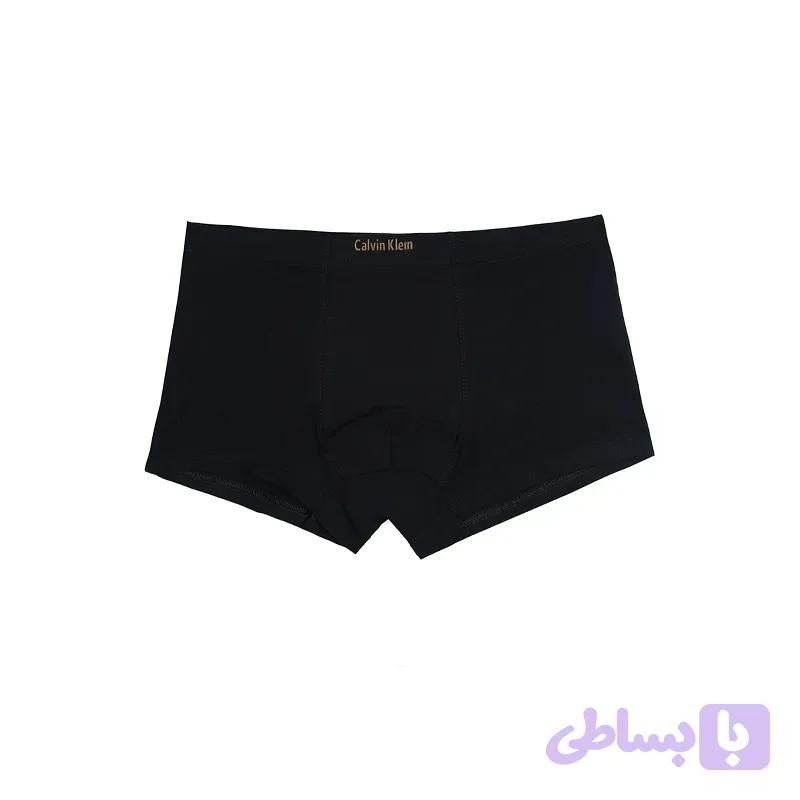 شورت مردانه نیم پا بیسیک ساده چاپ ژله ای Calvin Klein نخ و پنبه
