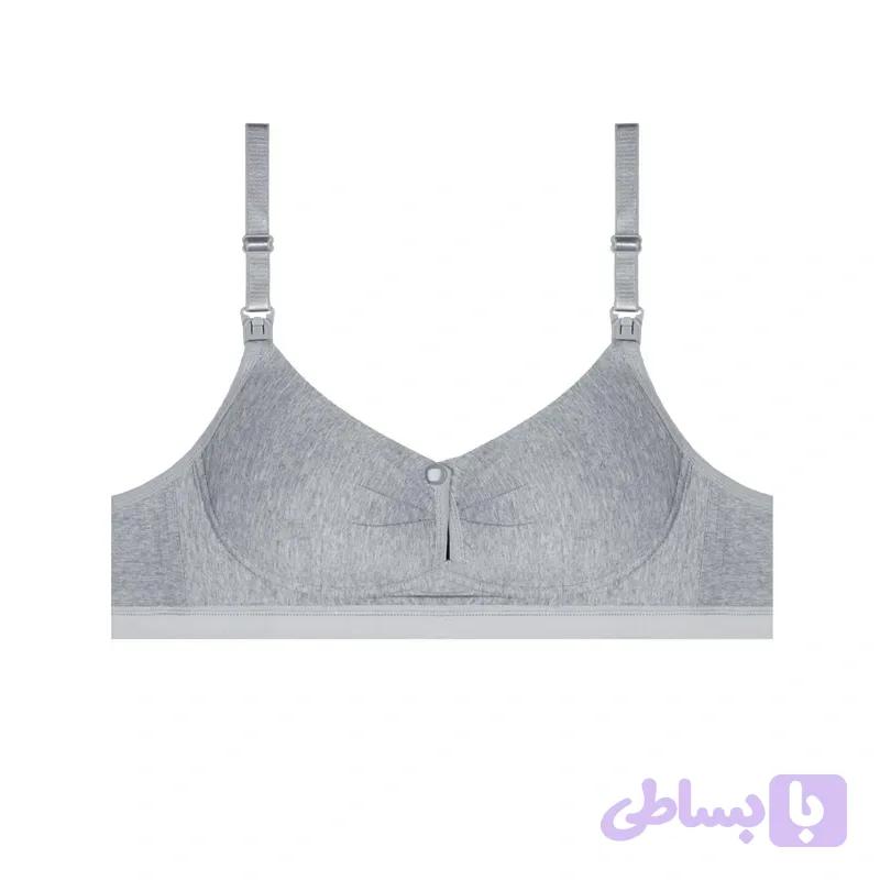 سوتین اسفنجی شیردهی نخی جلو بازشو دکمه و قزن دار کاپ چین دار