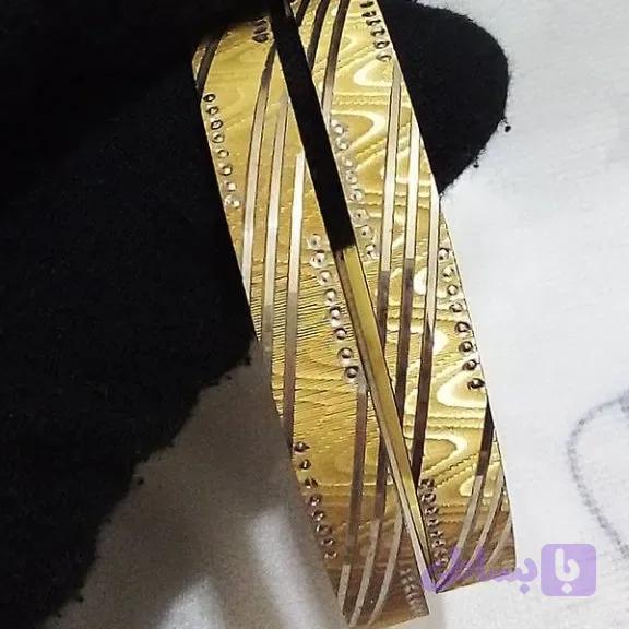 النگو هندی زنانه استیل رنگ طلایی سایز مدیوم ضد حساسیت