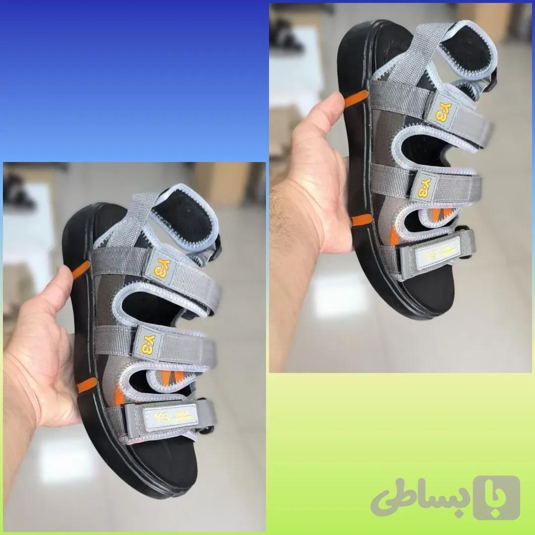 کفش اسپرت مردانه طوسی نقره ای سایز 40 تا 44 پی وی سی نرم برچسبی