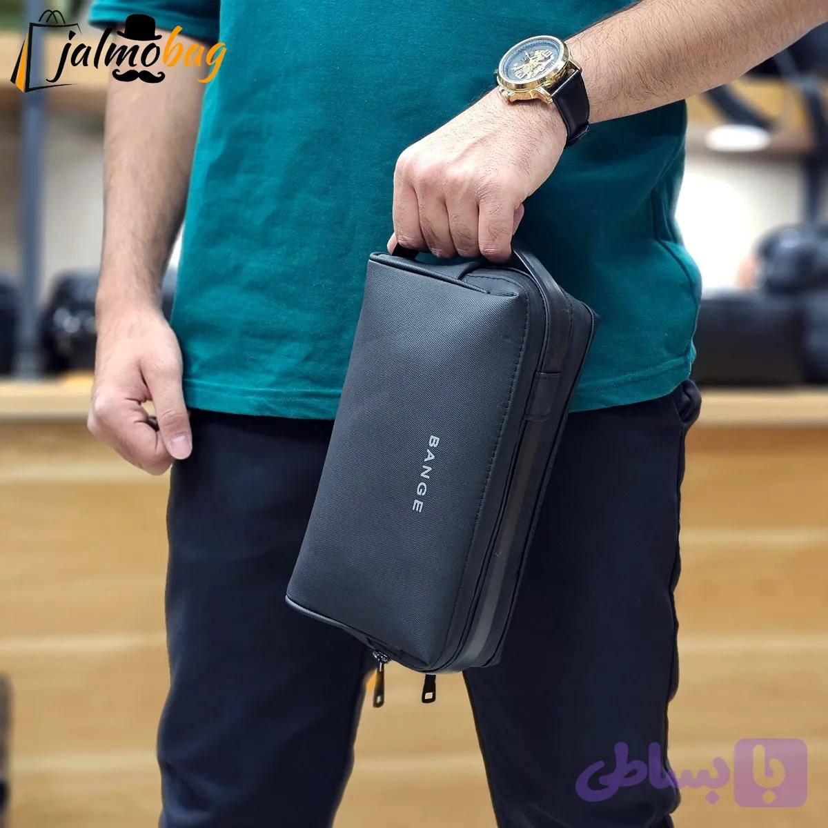 کیف دستی مردانه ضد آب سیلیکونی دو خانه