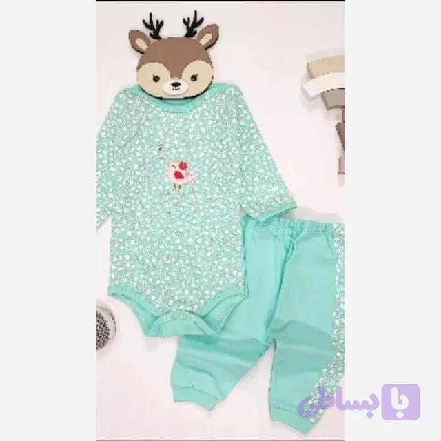 ست بادی و شلوار بچگانه نرم و لطیف در سه سایز مختلف