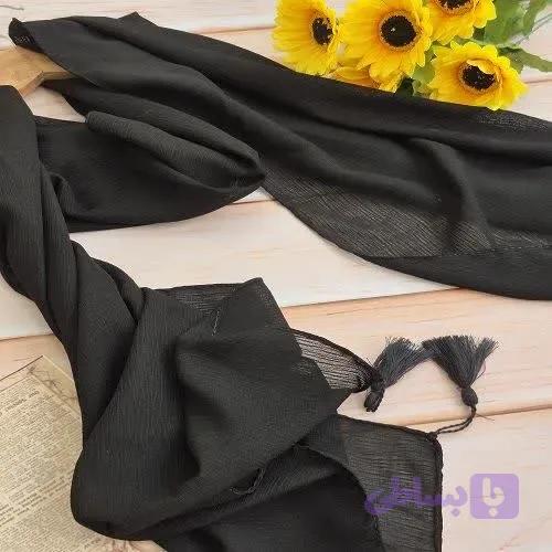 شال درختی تابستانی قواره بزرگ 200*75 رنگ شیری