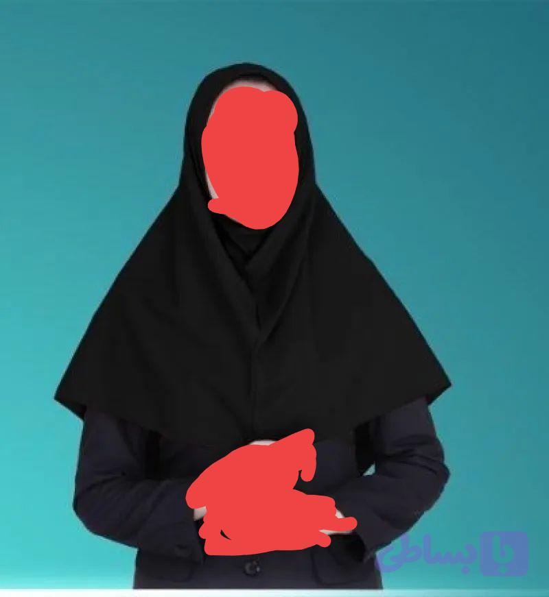 مقنعه کرپ مشکی