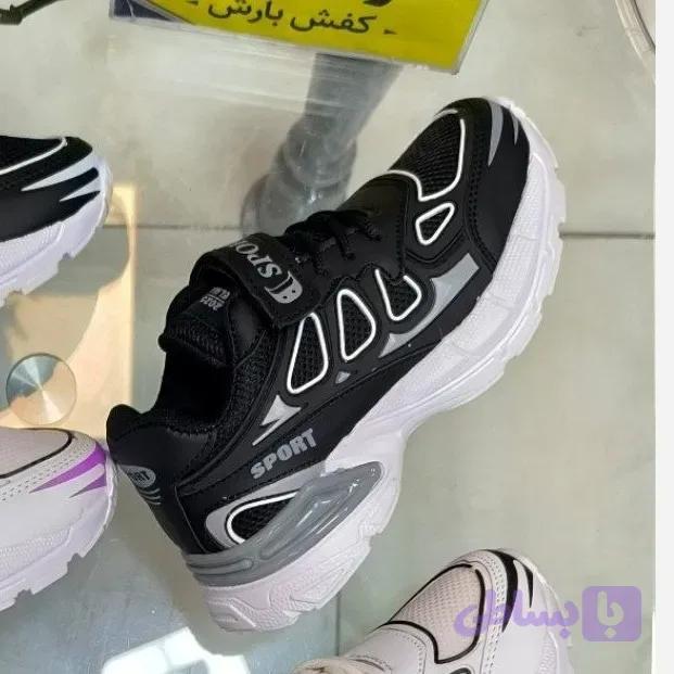 کفش اسپرت بچگانه نایک سایز 31 تا 35 مشکی و خاکستری
