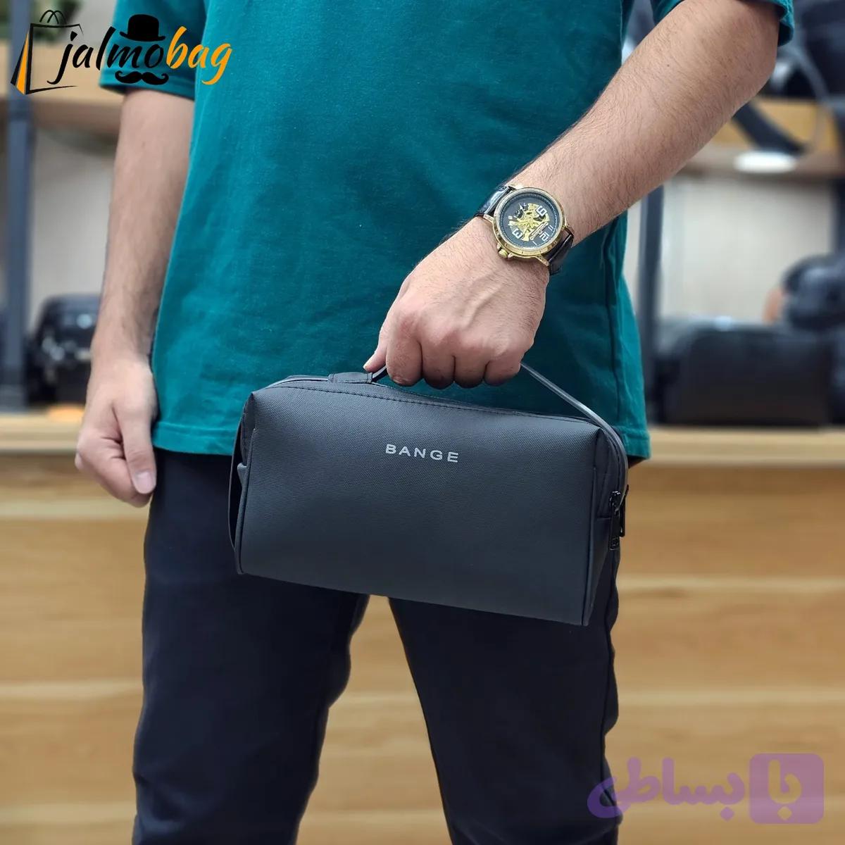 کیف دستی مردانه ضد آب سیلیکونی دو خانه