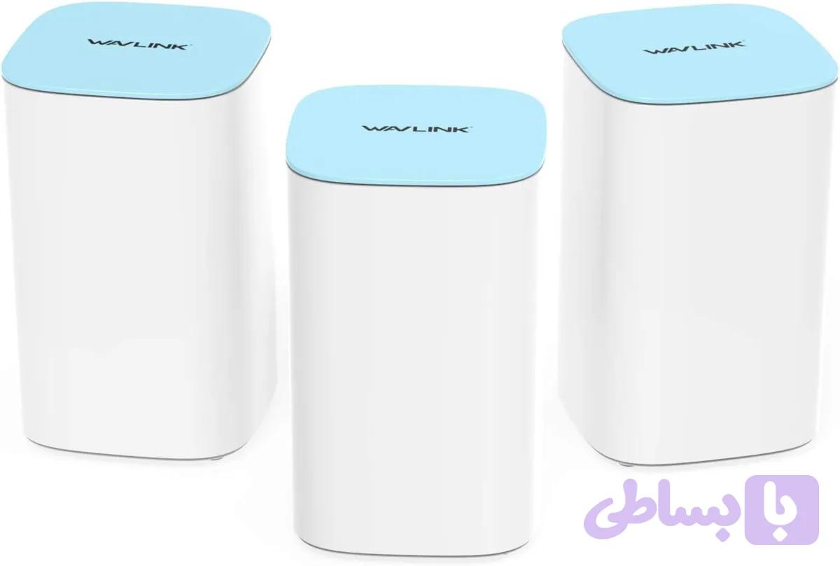 مش وای فای Wavlink AC3000 Mesh Wi-Fi سه‌بانده، پوشش 6000 فوت مربع، بسته 3 عددی