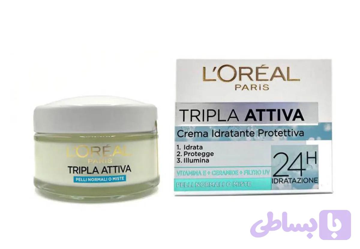 آبرسان روز و محافظ لورال تریپل اکتیو مناسب پوست نرمال و مختلط | L'Oréal Triple Active Day