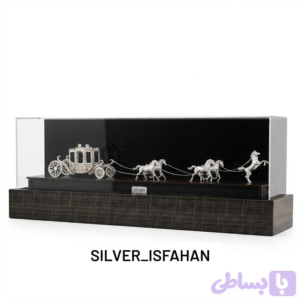 کالسکه تمام نقره عیار ۹۲۵ طرح سلطنتی