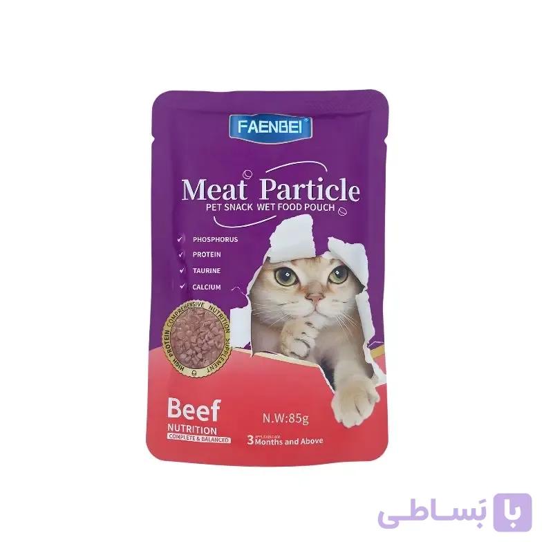 پوچ فنبی گربه بالغ مدل چانکی طعم گوشت گوساله (85 گرمی)