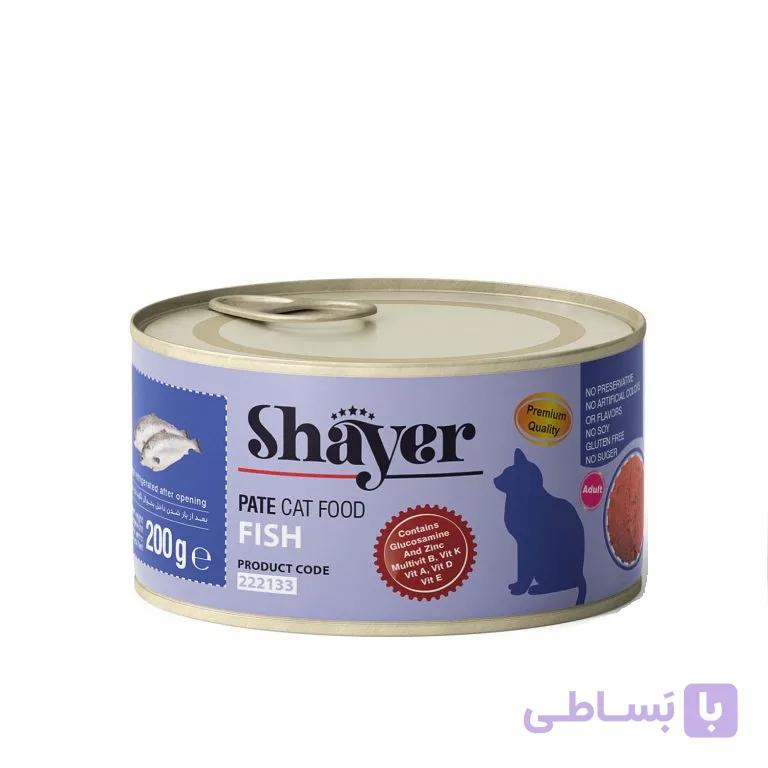 کنسرو گربه پته ای شایر طعم گوشت گوساله (200 گرمی)