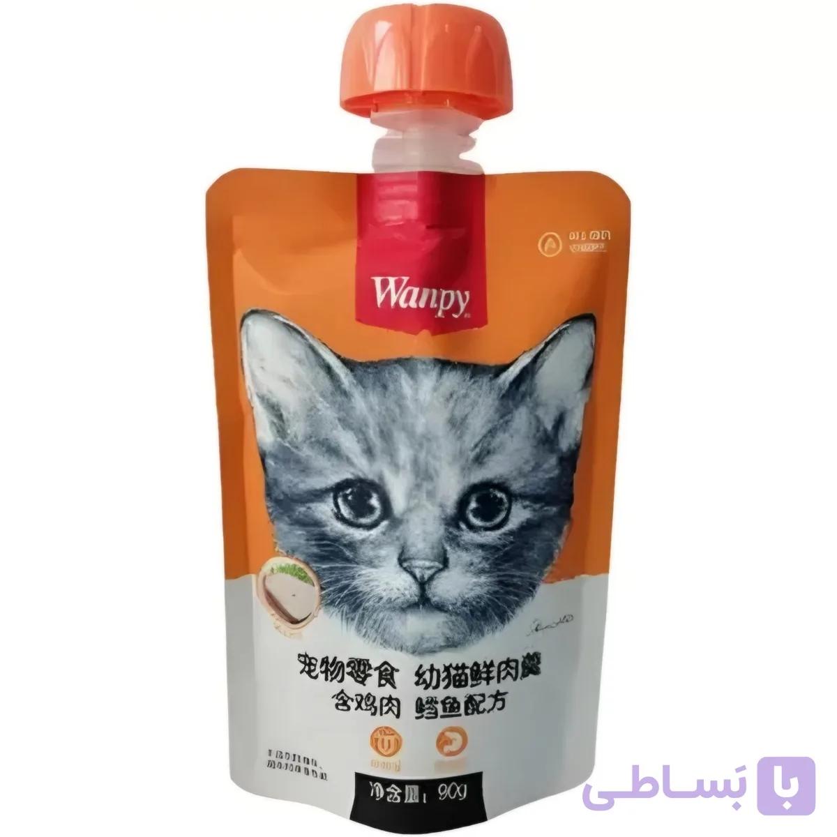 پودینگ گربه ونپی مرغ و ماهی کاد 90 گرمی