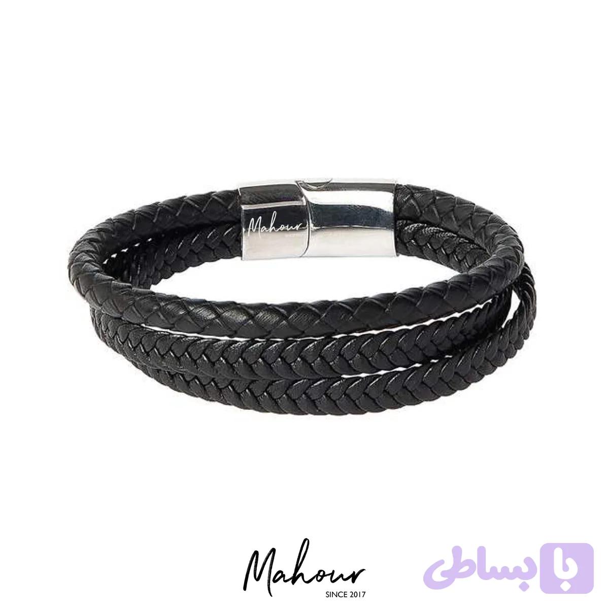 دستبند چرم مردانه کد MS1007 — تصویر 1